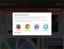 Tablet Screenshot of abingdonacademic.com